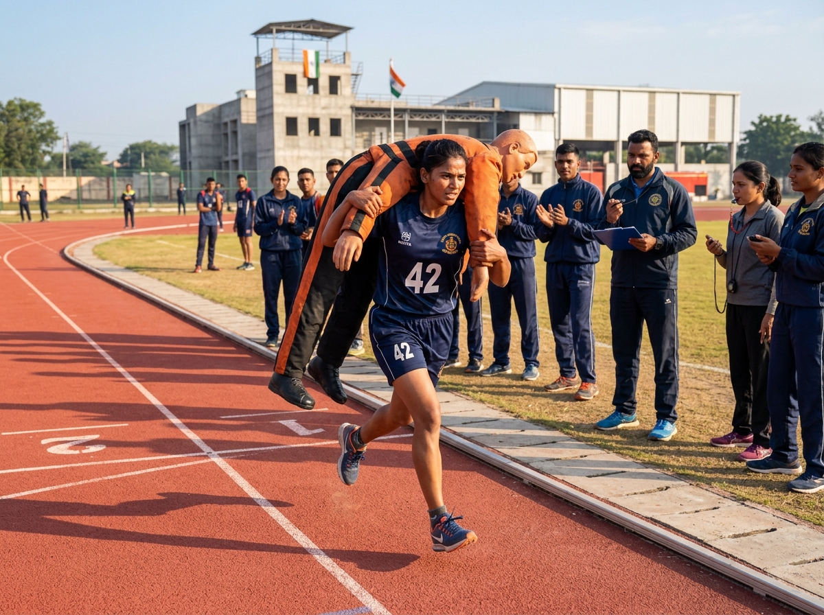 60kg Human Dummy Carry & 400m Endurance Sprint