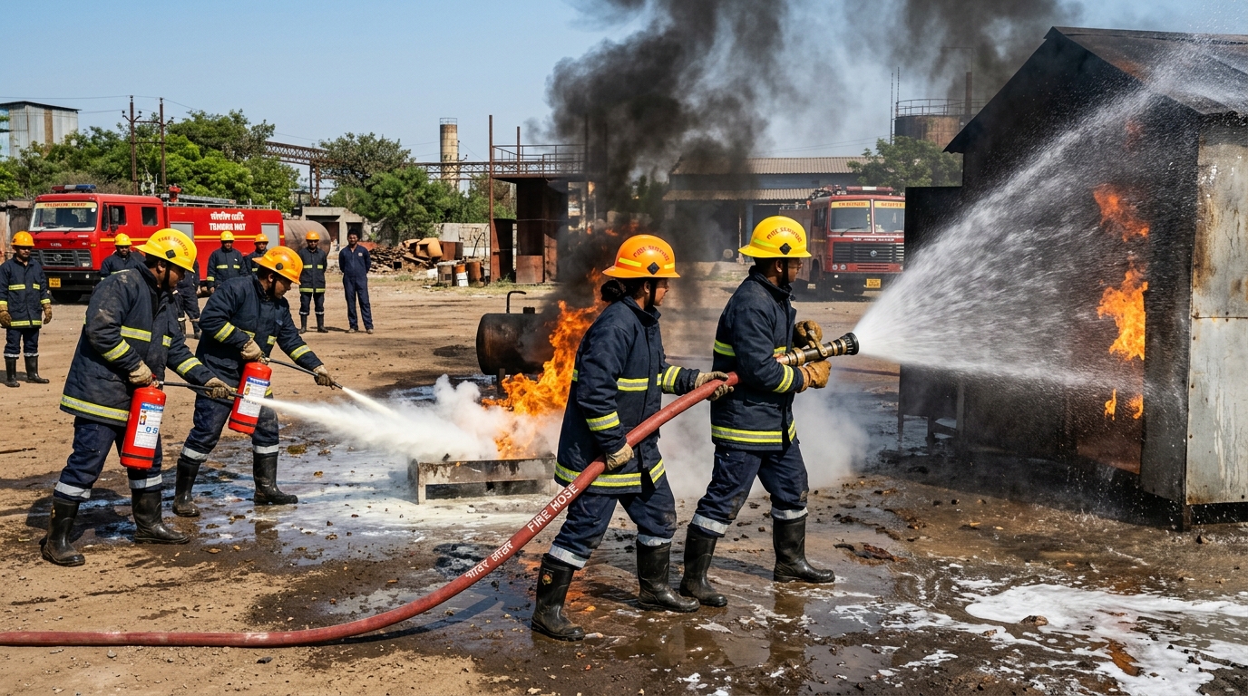 Live Fire Extinguisher & Jet Spray Combat Drill